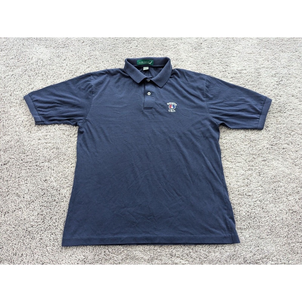 Vintage Outer Banks Polo‎ Shirt Mens Extra Large Blue Beretta U.S.A Logo